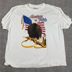VTG Delta Tag American Eagle American Pride Single Stitch T-Shirt Womens XL